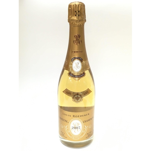 807 - A boxed bottle of Louis Roederer Cristal Champagne. This lot cannot be posted