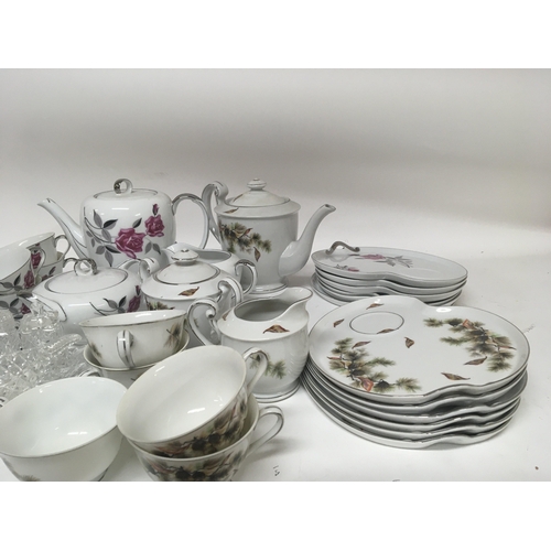 122 - Two decorative Dimond China Japanese tea sets and other ornaments No Reserve.