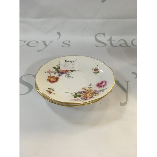 135 - Box of ceramics including plates, teacups and bowls. From brands such as Carlton Ware, Derby Posies,... 