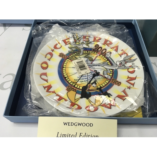 155 - A Wedgewood four seasons figurine and a Ltd edition plate both in boxes. No Reserve.