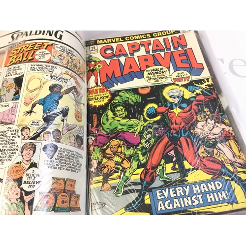 175 - A collection of vintage Marvel comics including The Eternals, The Man Thing, Captain marvel, Fantast... 