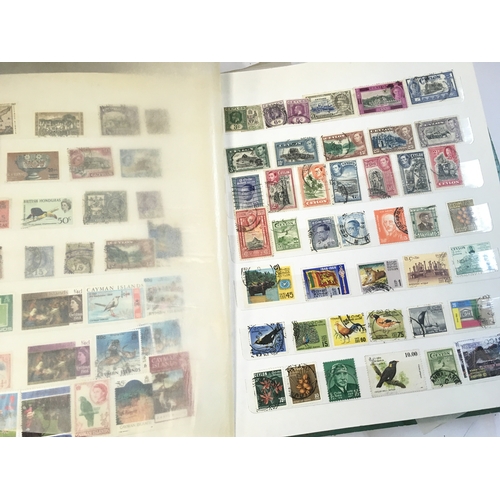 211 - World Stamp albums including used and unused stamps from Barbados, Cyprus, Gibraltar, UK, Canada etc