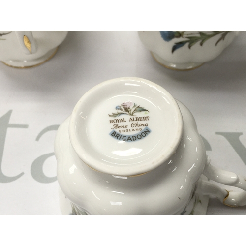 270 - A Royal Albert Brigadoon tea set. No obvious damage noted.