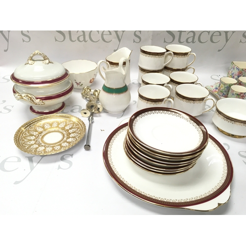 275 - A collection of assorted part tea sets including Royal Winton and Paragon. No reserve