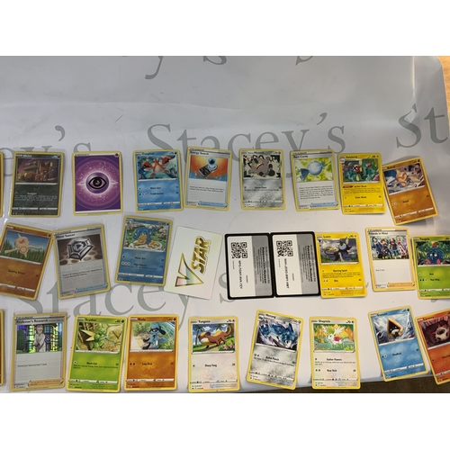 285 - A collection of Pokemon cards, including a sealed Sun and Moon Cosmic Eclipse Unseen Depths theme de... 