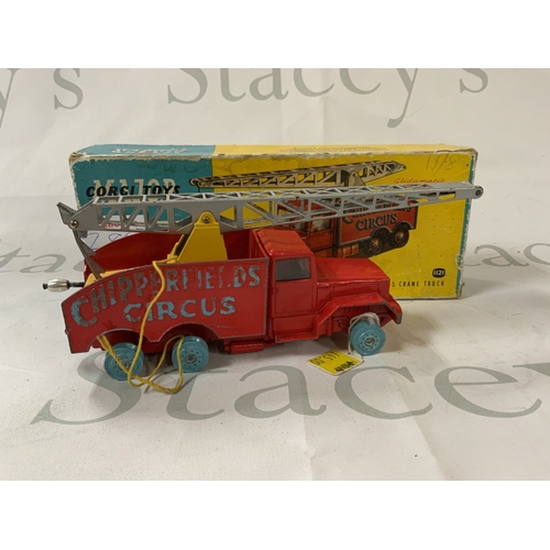 286 - A vintage Corgi Toy - Chipperfields Circus Crane Truck, which is a die-cast scale model and a retire... 