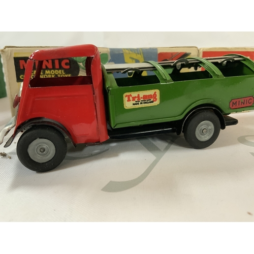 288 - A mixture of vintage toys and vehicles, including a chrome plated tin Streamliner made by Schylling ... 