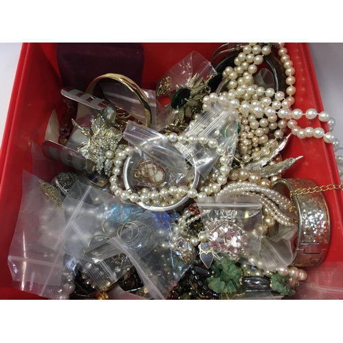 3 - A Collection of costume jewellery including simulated pearl necklaces, bangles etc