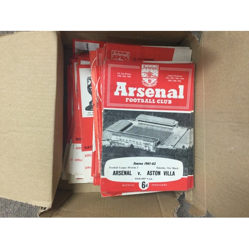 311 - 3 large boxes of football programmes mostly including Arsenal and West Ham, also includes some other... 