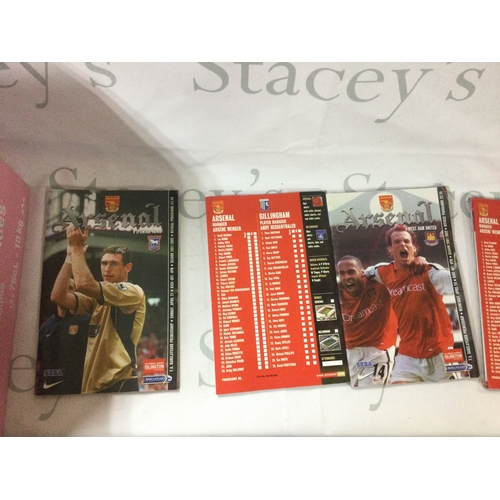 311 - 3 large boxes of football programmes mostly including Arsenal and West Ham, also includes some other... 