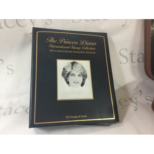 312 - A collection of items including The Princess Diana International Stamp Collection 20th Anniversary M... 