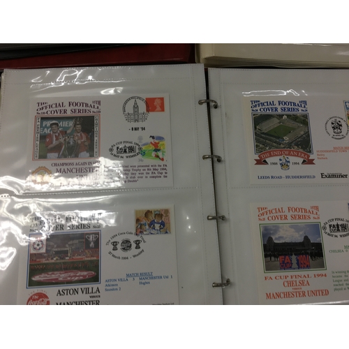 335 - A collection of 8 official football covers. Postage C