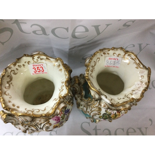 353 - A pair of high quality antique vases.