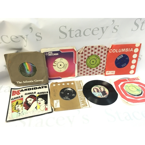 38 - A Collection of rock and pop 7 inch singles including Alice Cooper, Trex, ELO, David Bowie etc.