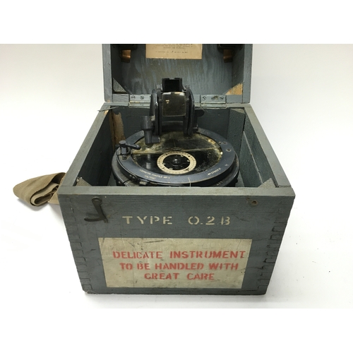 401 - A world war 2 RAF compass type O.2.B which was primarily intended for taking bearings from aircraft.... 