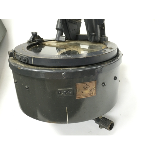 401 - A world war 2 RAF compass type O.2.B which was primarily intended for taking bearings from aircraft.... 