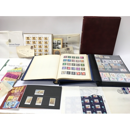 443 - A large collection of stamp albums and loose stamps and stamp sheets. Postage C. NO RESERVE