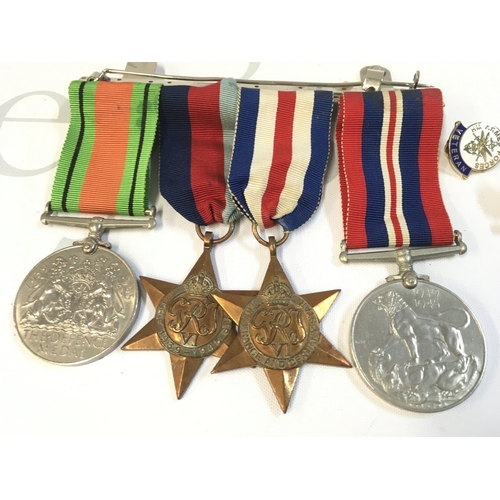 47 - A Collection of WW2 medals including Defence medal, War medal, 1939-45 star and France and Germany s... 