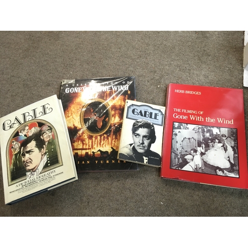 49 - A Collection of books including Gable a pictorial biography, a celebration of gone with the wind, th... 