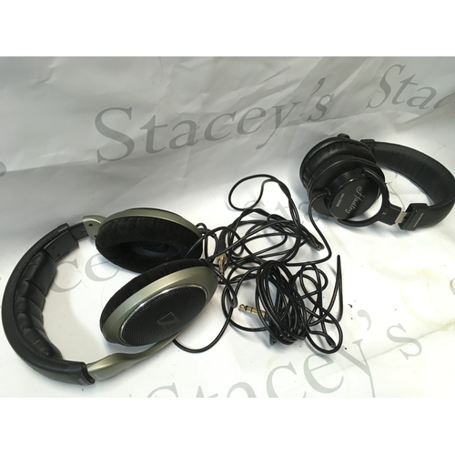 490 - A collection of headphones including Hadley HH-500B, Sennheiser HD 595, Sennheiser HD 201