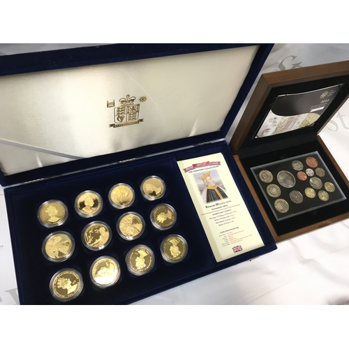 500 - A cased Royal Mint Piedfort edward III , Royal Mint 2011 Executive proof set