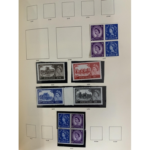 58 - 2 partial albums of British QE II and later used postage stamps.