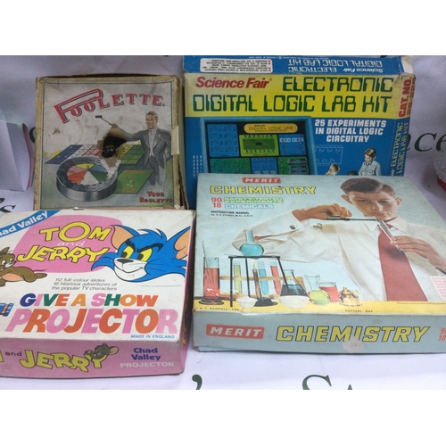 606 - A collection of vintage board games including Crossfire, Skittle Bowl, Numbers Up and others.