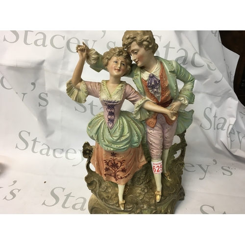 625 - A pair of porcelain figurines.