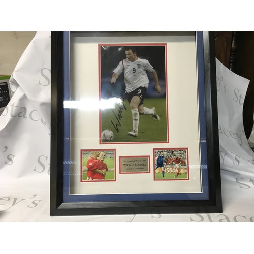 628 - A collection of signed framed pictures apart from Muhammad Ali, including David Beckham and Sir Alex... 