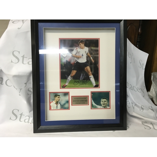 628 - A collection of signed framed pictures apart from Muhammad Ali, including David Beckham and Sir Alex... 