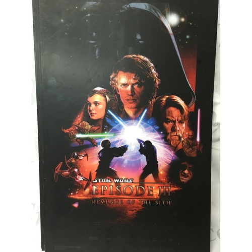 635 - A collection of 7 Revenge of the Sith Star Wars posters.