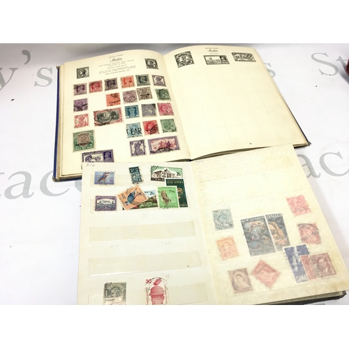 672 - A Collection of world stamp albums containing used and unused stamps from China, Brazil etc