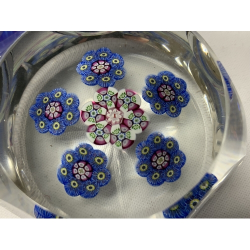 70 - 7 Good Millifiori paperweights, (D)