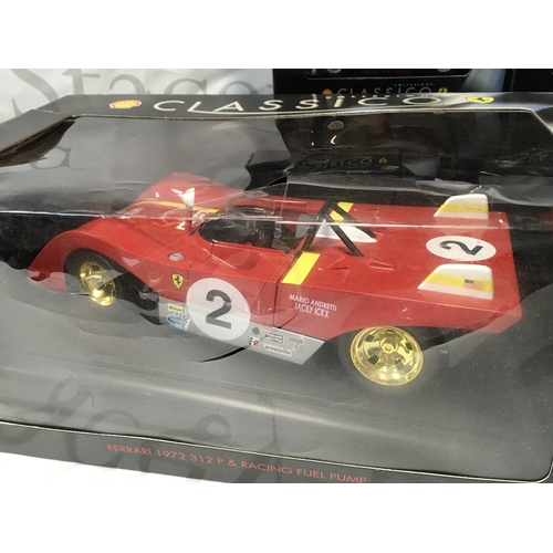 727 - A Collection of boxed Classico model cars including Ferrari 1972 312 PB, Ferrari 1958 Testa Rosa