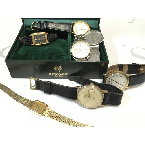 746 - A Collection of watches including Seiko, Record, Accurist, Skagen