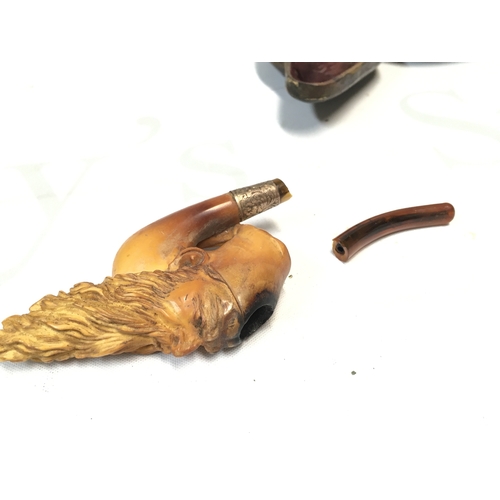 747 - A meerschaum pipe, in need of restoration