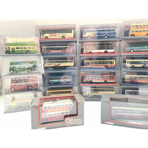 100 - A Collection of Boxed Corgi Original Omnibus Buses. No Reserve.