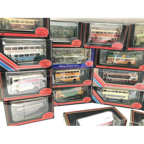 115 - A Collection Of Boxed First Exclusive Edition Buses. No Reserve.