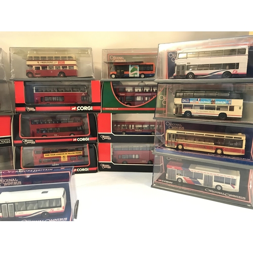 123 - A Collection of Boxed Corgi Original Omnibus Buses. No Reserve.