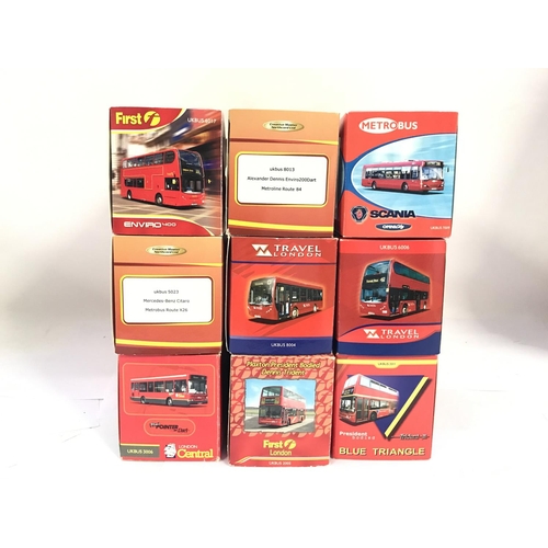 124 - 9 Boxed Creative Master Buses. No Reserve.