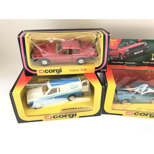 139 - 4 X Boxed Corgi Diecast Vehicles. A Ford Escort #498. A Triumph Acclaim #276 and a Escort #496.