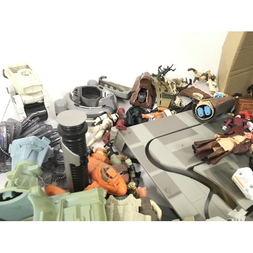 14 - A collection of Star Wars figures and accessories approximately 70 pieces.