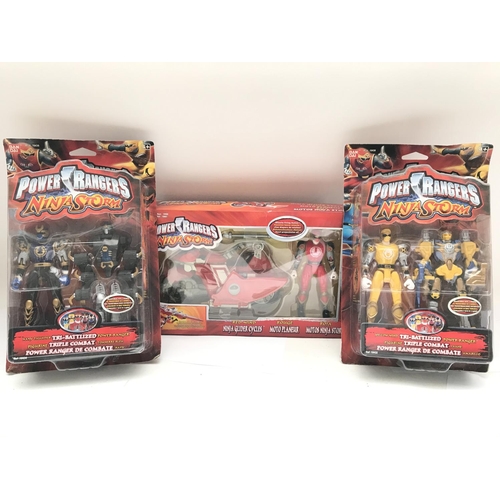 144 - A Collection Of Carded Thunderbirds toys (Some loose) and power Rangers Ninja Storm. No Reserve.