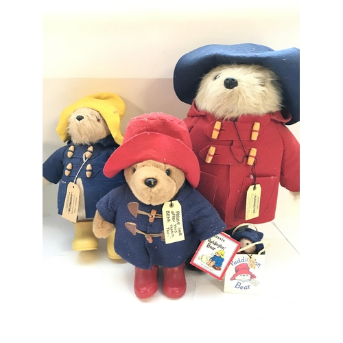 147 - 4 Paddington Bears. No Reserve.