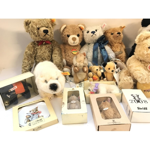 148 - A Collection of Steiff Bears. Some have Tags.