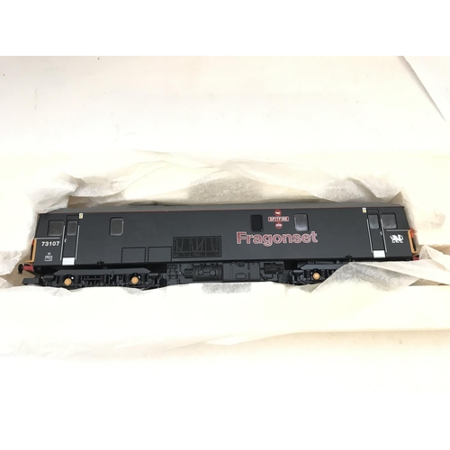 151 - A Boxed Hornby 00 Gauge Fragonset Raiways Bo-Bo Diesel Electric Class 73 Locomotive 73107 Spitfire #... 