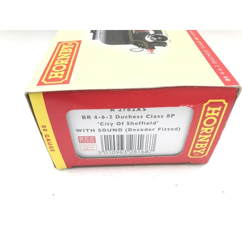 171 - A Boxed Hornby 00 Gauge BR 4-6-2 Duchess Class 8P City Of Sheffield With Sound. #R2782XS DCC Fitted.