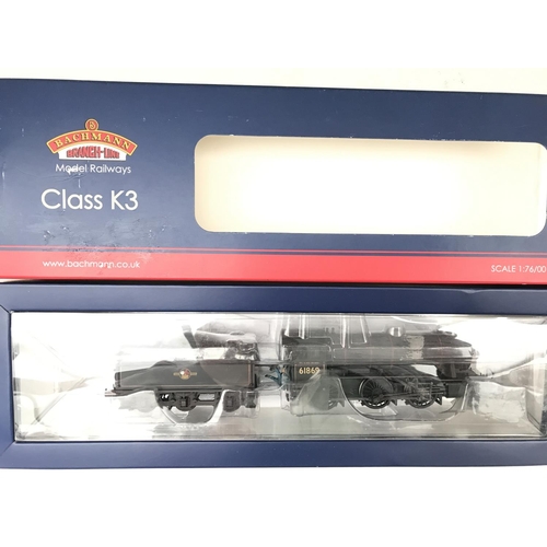 193 - A Boxed Bachmann 00 Gauge Class K3 61869 Br Black Late Crest (Weathered)