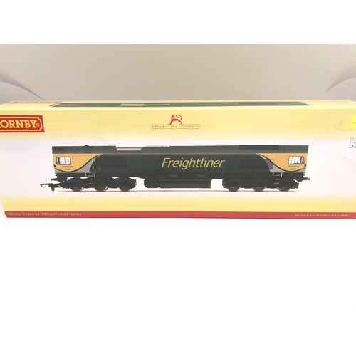 196 - A Boxed Hornby 00 Gauge Freightliner Class 66 CO-Co Diesel Electric 66505 #R3345 DCC Ready.#R3345 DC... 