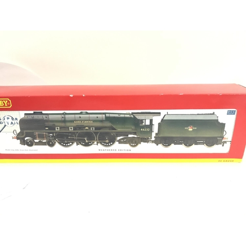 209 - A Boxed Hornby 00 Gauge BR 4-6-2 Duchess Class Duchess of Montrose Weathered #R2446 DCC Ready.